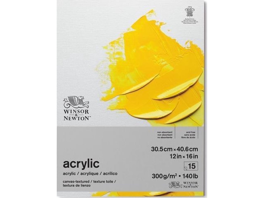 Acrylic Pad 300g 30,5x40,6cm, 15 pages | Skola & Hobby - Konstmaterial - Papper | GameStuff