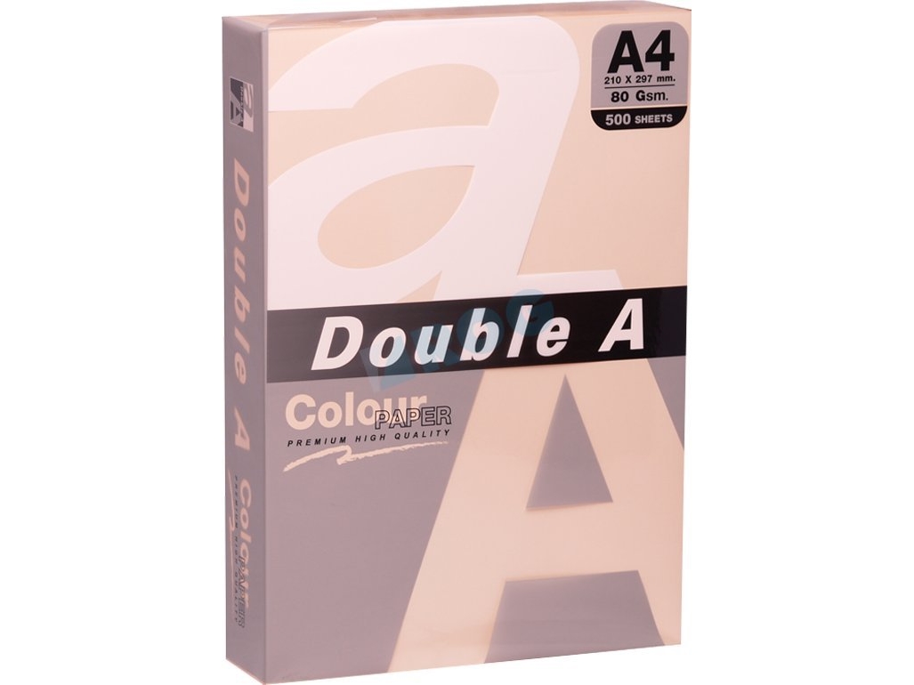 Spalvotas Popierius Double A, 80G, A4, 500 Lapų, Old Rose