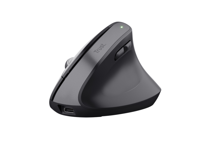 Trust Bayo Højre Hånd Vertikal Design Optisk Rf Trådløs Bluetooth 2400 Dpi Sort