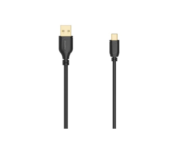 Hama 00074262, 0,75 M, Usb A, Mini-Usb B, Usb 2.0, 0,48 Gbit/S, Schwarz