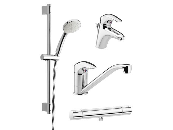 Projektpaket med blandare, termostat, dusch | VVS Artiklar - Badrum - Duschset & Tillbehör | GameStuff
