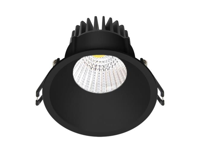 Downlight Velia Led 10,9W 2700K, 650 Lm, 230V Rund, Mat Sort