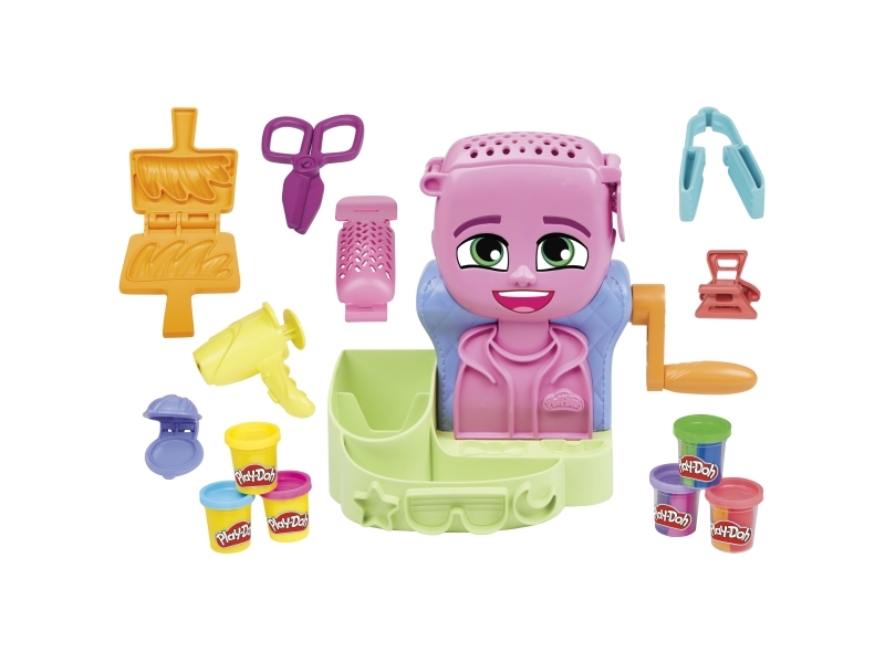 Play-Doh Hair Stylin"" Salon, Pysselset för barn, 3 År, Giftfri, Multifärg