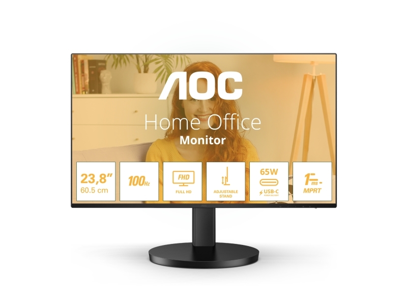 Aoc B3 27B3cf2, 68,6 Cm (27"), 1920 X 1080 Pixel, Fuld Hd, Led, 1 Ms, Sort