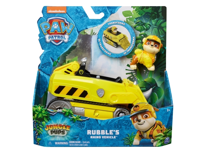 Paw Patrol Jungle Themed Vehicle - Rubble | Leksaker - Bilar och andra fordon | GameStuff