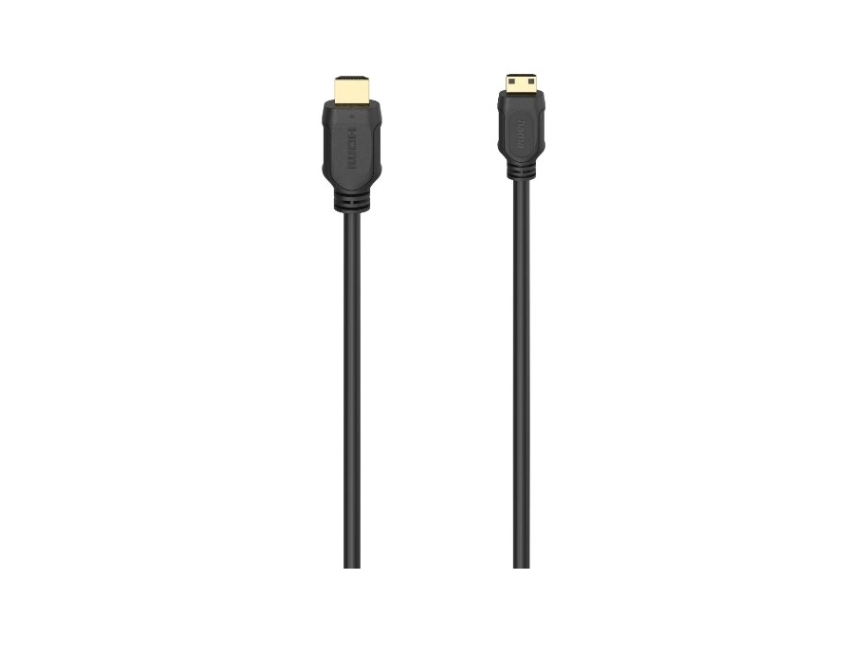 Hama 00074258, 2 M, Hdmi Type A (Standard), Hdmi Type C (Mini), 3D, 18 Gbit/Sek., Sort