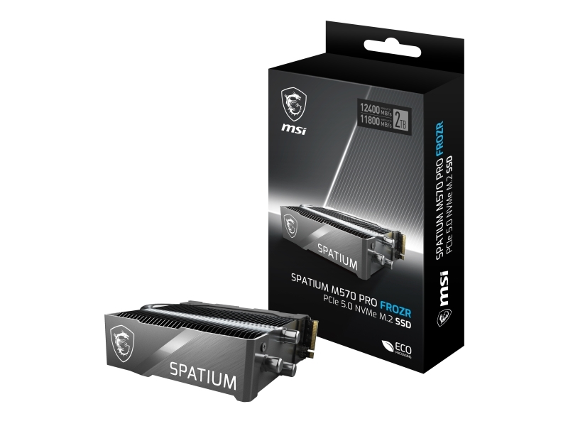 Msi Spatium M570 Pro Pcie 5.0 Nvme M.2 2tb Frozr 2 Tb M.2 12400 Mb/s