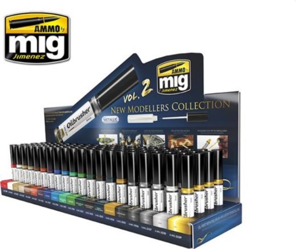 Vallejo Ammo Oilbrushers Display N2 (80)