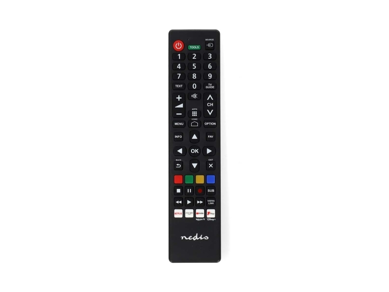 Nedis Rtv-Fjernbetjening Nedis Tvrc45pashbk Infrarød Fjernbetjening Tv Trykknapper