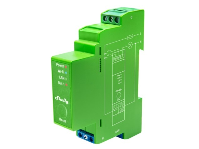 Shelly Pro Series 1PM - - trådlös - 802.11b/g/n, Bluetooth 4.2 - 2400 - 2495 MHz | Foto och video - Videoövervakning - Övervakningsutrustning | GameStuff