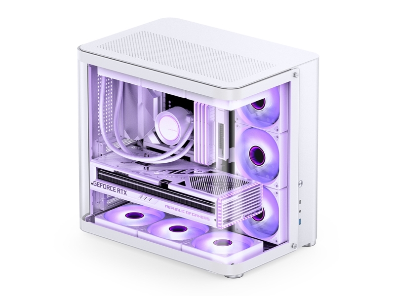 Jonsbo Tk-2 2.0, Midi Tower, Pc, Schwarz, Atx, Itx, Mini-Atx, Stahl, Gehärtetes Glas, 16,5 Cm