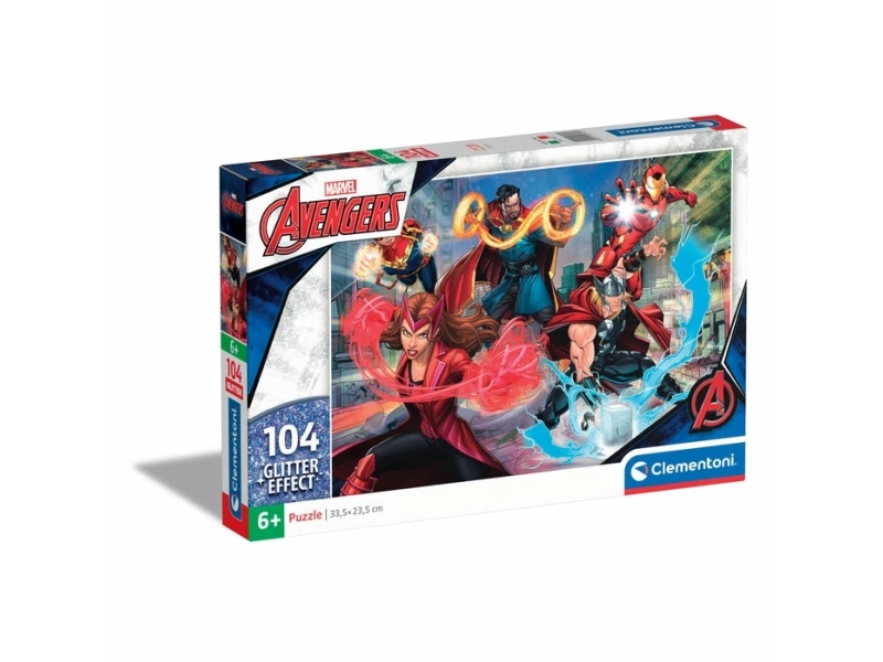 Puslespil Glitter Marvel Avengers 104 Brikker
