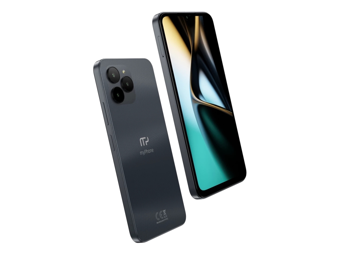 myPhone N23 lite, 16,5 cm (6.51), 3 GB, 32 GB, 13 MP, Android 13 Go edition, Sort