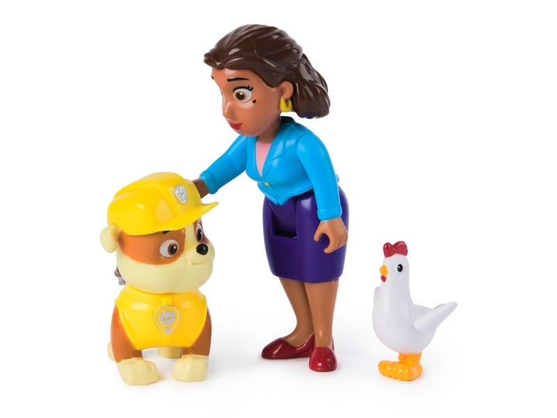 Paw Patrol Hero Pups – Actionfigurenset Mit Rubble Hundefigur, Bürgermeisterin Gutherz Figur Und Henrietta Hühner Figur, 3 Jahr(E), Paw Patrol, Mehrf