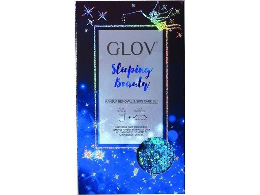 Glov Glov Sleeping Beauty Set Glov: Sleeping Beauty, Sleep Mask, Blue + Sleeping Beauty, Makeup Remover Glove, Bouncy Blue For Women | Ansiktsrengöring | GameStuff