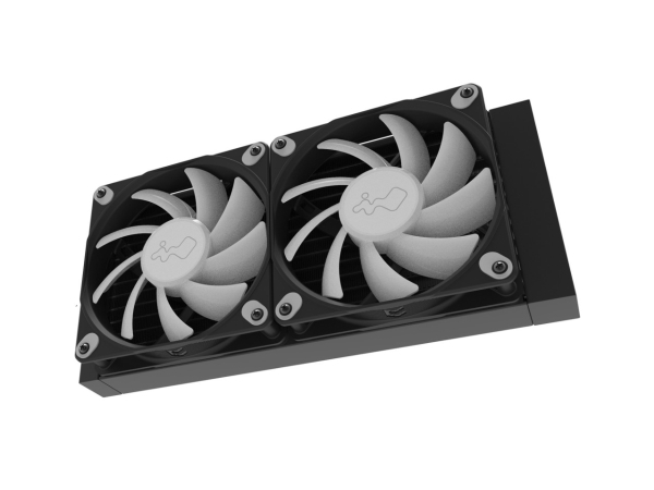 In Win Nr24, Væskekølingssæt, 12 Cm, 600 Rpm, 1800 Rpm, 82,96 Kubikfod/Min., Sort