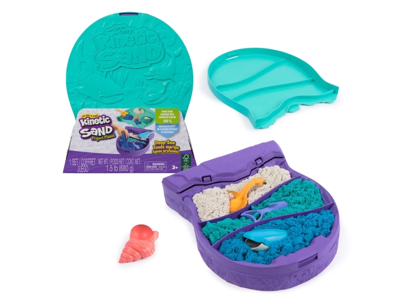 Kinetic Sand Project Planet Ozean Spielset, Kinetischer Sand Für Kinder, 3 Jahr(E), Mehrfarbig