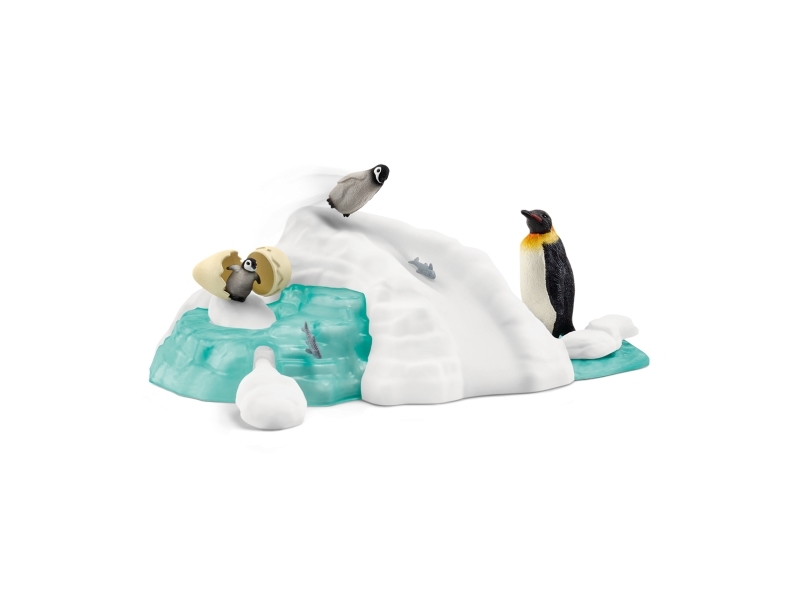 Schleich Playset - Penguin Family on the Ice Floe (Wild Life)