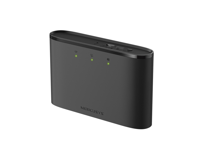 Mercusys MT110, Mobilnät, router, Svart, Batterinivå, Wi-Fi, 802.11a, 802.11b, 802.11g, Wi-Fi 4 (802.11n), 11,54,150 Mbit/s, 2,4 GHz | Datortillbehör - Nätverk - Mobilt bredband | GameStuff