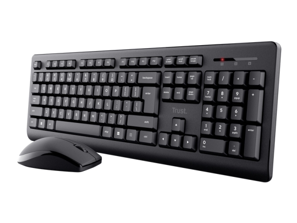 Trust Primo Trådløs Rf Trådløst Membran Qwerty Sort Mus Inkluderet