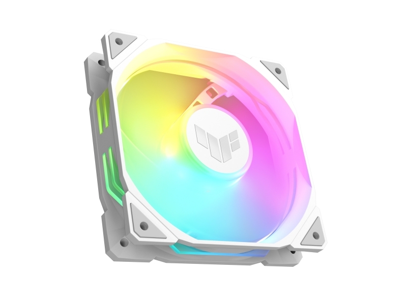 Asus Tuf Gaming Tr120 Argb Reverse 1 Pack White Luftkylare 12 Cm 2000 Rpm 29 Db 76 3 Cfm Vit