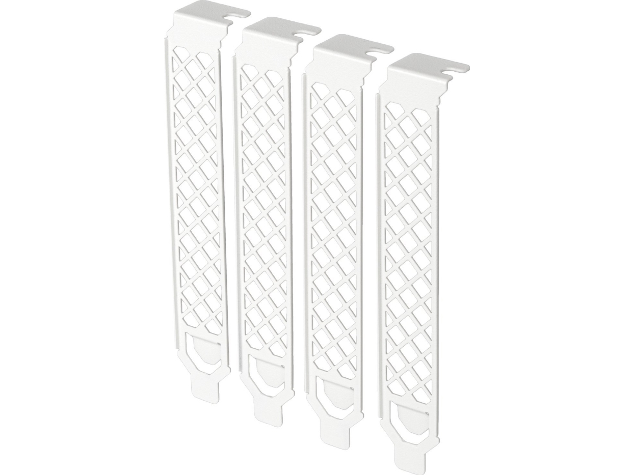 SilverStone SST-Aeroslots2W - PCI slot covers, 4 stycken - vit | Datorkomponenter - Kylning & moddning - Ljuddämpning | GameStuff