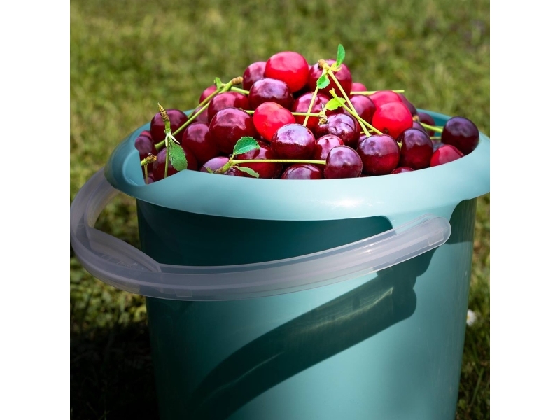 Keeeper Putzeimer "Mika", Rund, 10 Liter, Nordic-Blue Ergonomisch Geformter Kunststoff-Henkel, Griffmulde Am - 1 Stück (1171068000000)