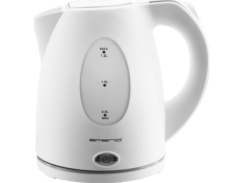 Emerio vannkoker, 1,3L, vannstandsindikator, hvit