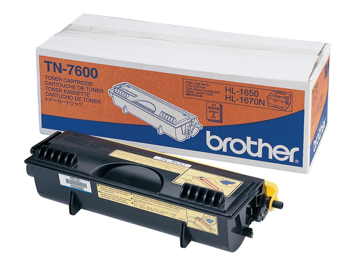 Brother TN7600 - Svart - original - tonerkassett - för Brother DCP-8020, 8025, HL-1650, 1670, 1850, 1870, 5030, 5040, 5050, 5070, MFC-8420, 8820 | Skrivare - Bläck, toner & förbrukningsvaror - Toner | GameStuff