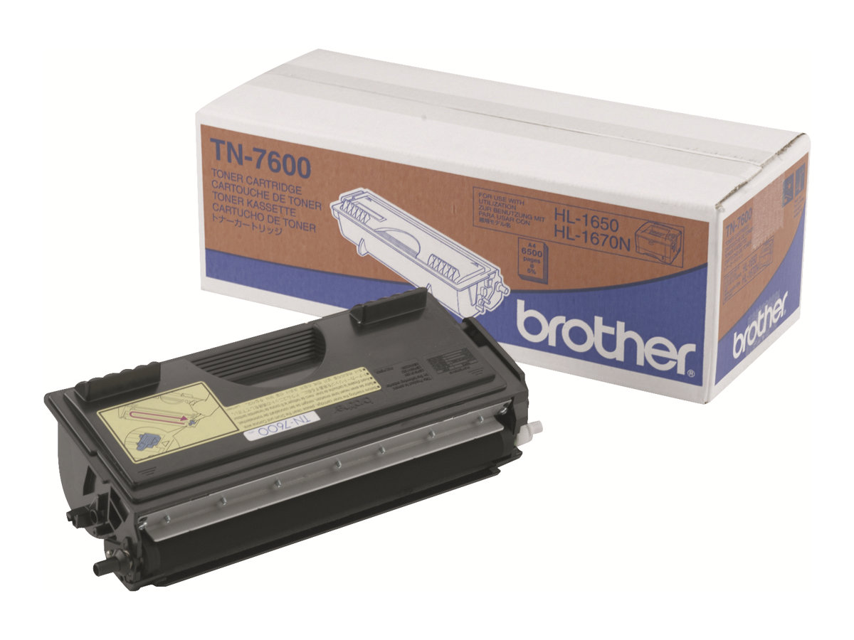Brother TN7600 - Sort - original - tonerpatron - for Brother DCP-8020, 8025, HL-1650, 1670, 1850, 1870, 5030, 5040, 5050, 5070, MFC-8420, 8820