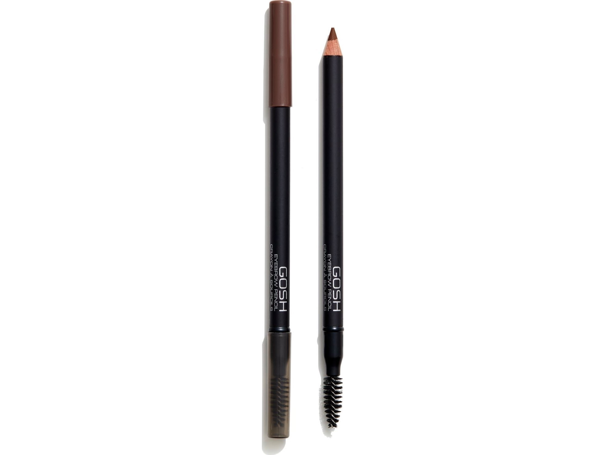 Gosh Gosh, Gosh, Kaolin, Shaping, Double-Ended, Eyebrow Cream Pencil & Brush 2-In-1, 4, 1.2 g For Women