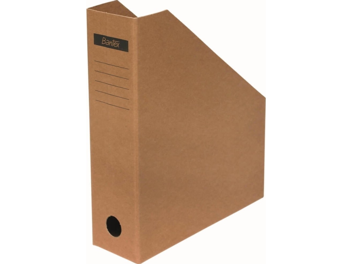 Tidsskriftkassette Bantex A4, karton, brun, 1 stk | Arkivering - Arkiv box/mappar | GameStuff