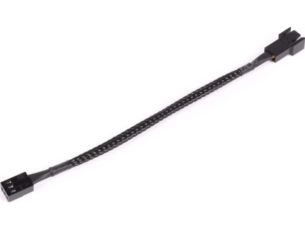 Alphacool Forlængerkabel - 3-Pin Til 3-Pin Blæser 15 Cm - Forlængerkabel - 0,15 M (18685)