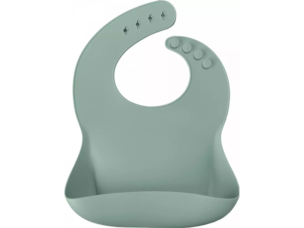 Minikoioi Silikone Bib Basics, River Green, 101020058