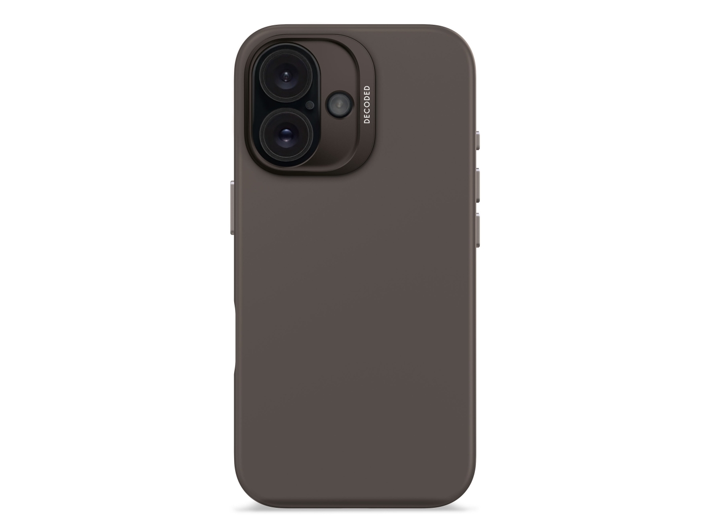 Decoded Silicone Case, Cover, Apple, Iphone 16, 15,5 Cm (6.1"), Sort
