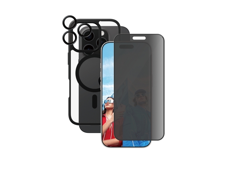 Panzerglass | Care By Flagship 3-In-1 Privacy Pakke Iphone 16 Pro, Apple, Apple - Iphone 16 Pro, Tør Påføring, Ridseresistent, Stødresistent, Tra