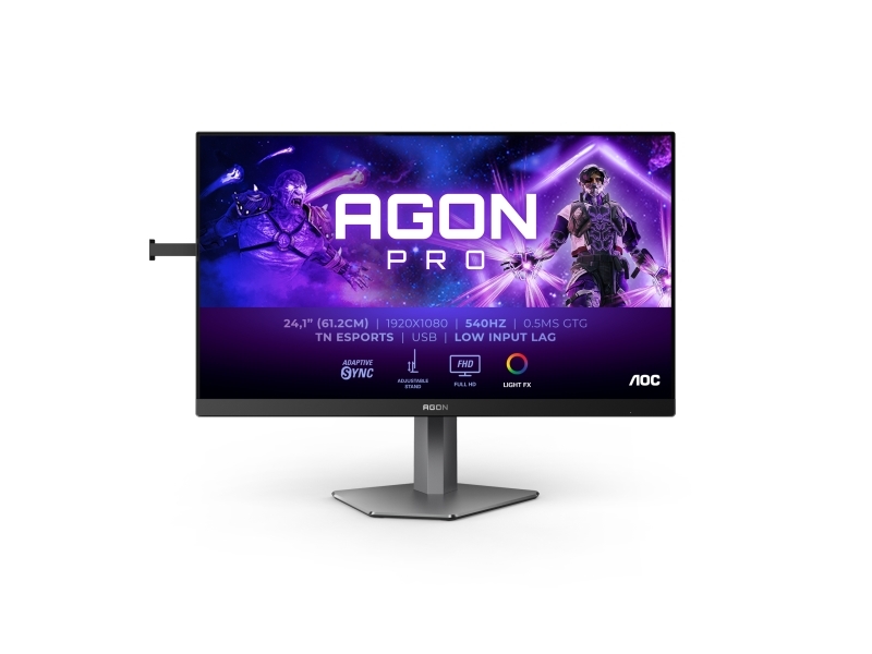 Aoc Agon Pro Ag246fk, 61,2 Cm (24.1"), 1920 X 1080 Pixel, Fuld Hd, Lcd, 0,3 Ms, Sort