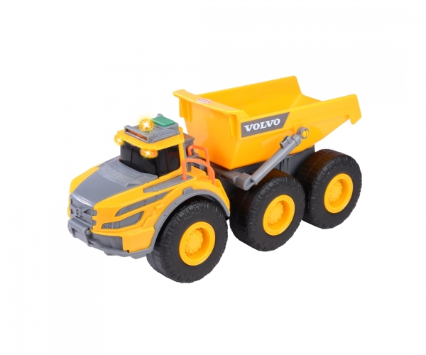 Dickie Toys Arbejdsbil - Volvo Articulated Hauler - Lys/Lyd