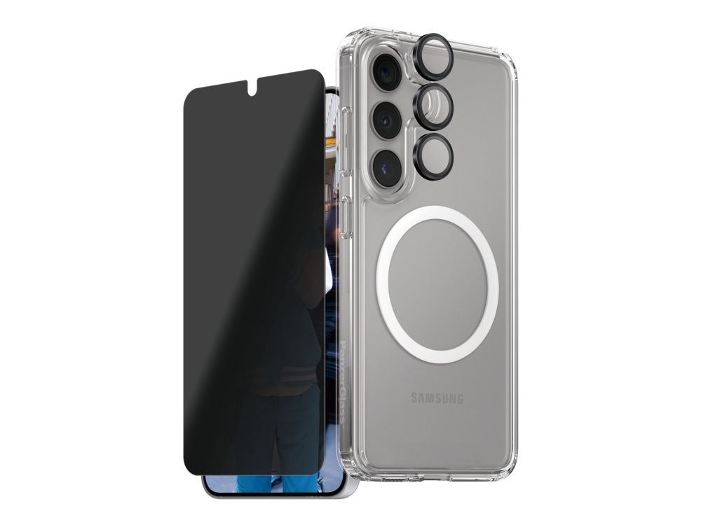 Panzerglass | Care By Flagship 3-In-1 Privacy Set Samsung Galaxy S25, Samsung, Samsung - Galaxy S25, Trockene Anwendung, Kratzresistent, Schockre