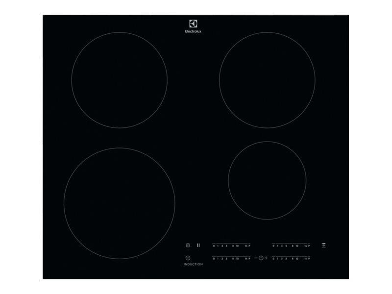 Electrolux HOI650MI - 300 Series - induktions kogeplade - 4 plader - Niche - bredde: 56 cm - dybde: 49 cm - sort