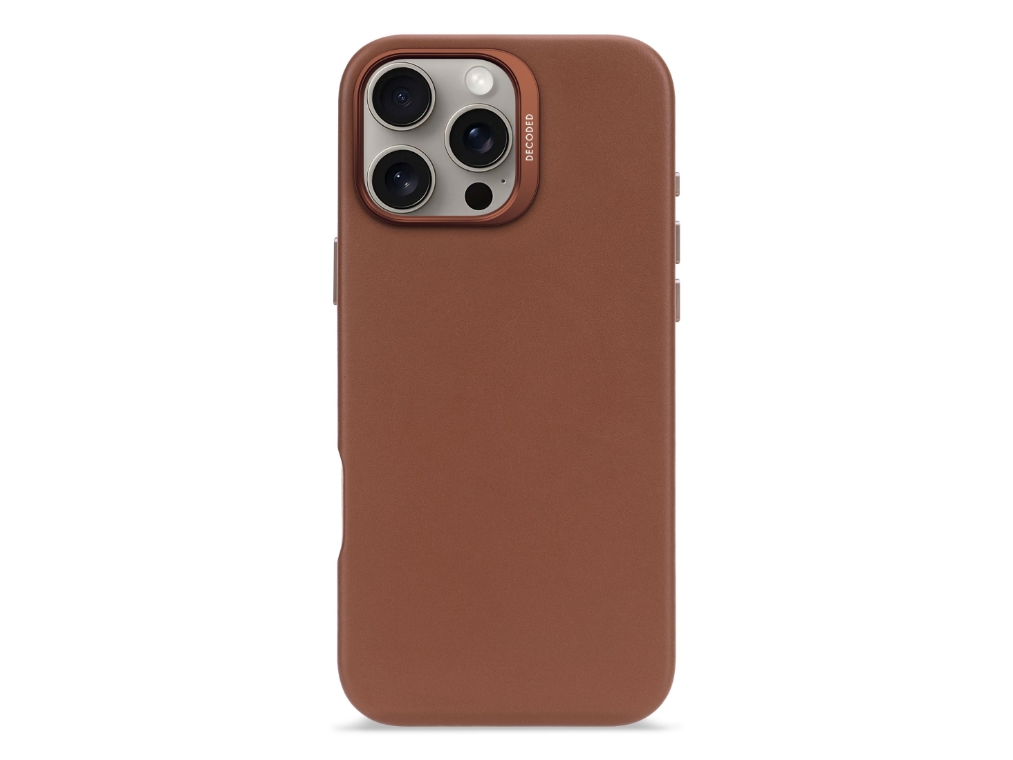 Decoded Leather Case, Cover, Apple, Iphone 16 Pro Max, 17,5 Cm (6.9"), Braun