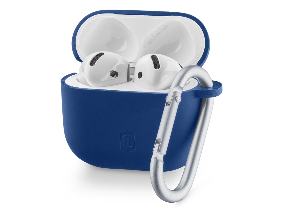 Cellularline 8018080489655, Kansi, Sininen, Apple, AirPods 4, AirPods 4 ANC, Silikoni, Likaa hylkivä, Pudotuksen kestävä, Naarmuuntumisenkestävä