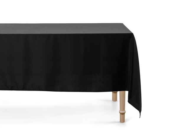 PartyDeco OBRU3-010, Rektangulär, Svart, Bordsduk, inomhus, 180 x 300 cm, 1 styck | Utomhus - Camping - Bord och stolar | GameStuff