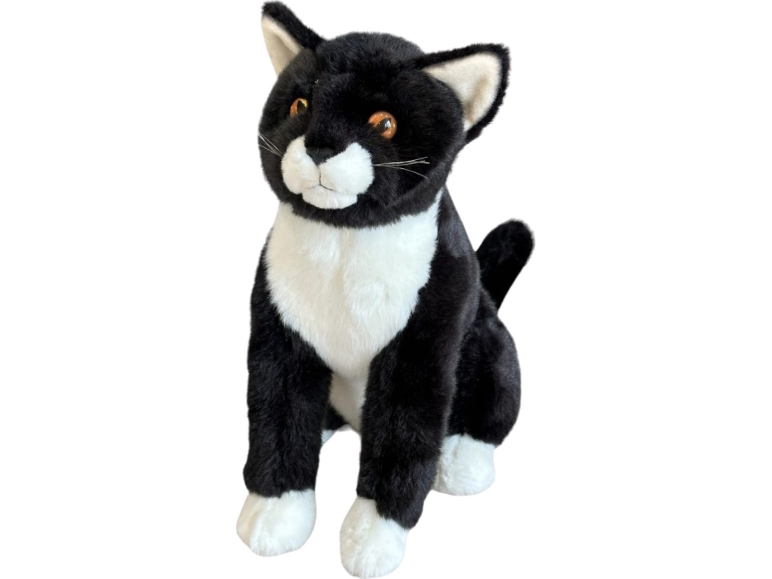 Dubi Mascot Cat Black Sitting Plush 28Cm Soft Huggable Teddy Cat