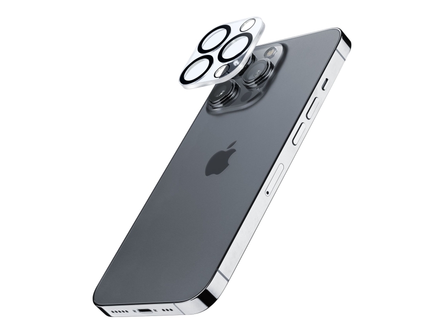 Cellularline Camera Lens - Iphone 16 Pro Max Schutz Der Fotokamera, Apple, Iphone 16 Pro Max, Kratzresistent, Schockresistent, Transparent, 1 Stück(E