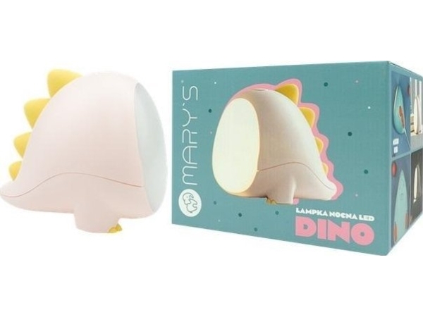 Plexido LED natlampe dino rosa