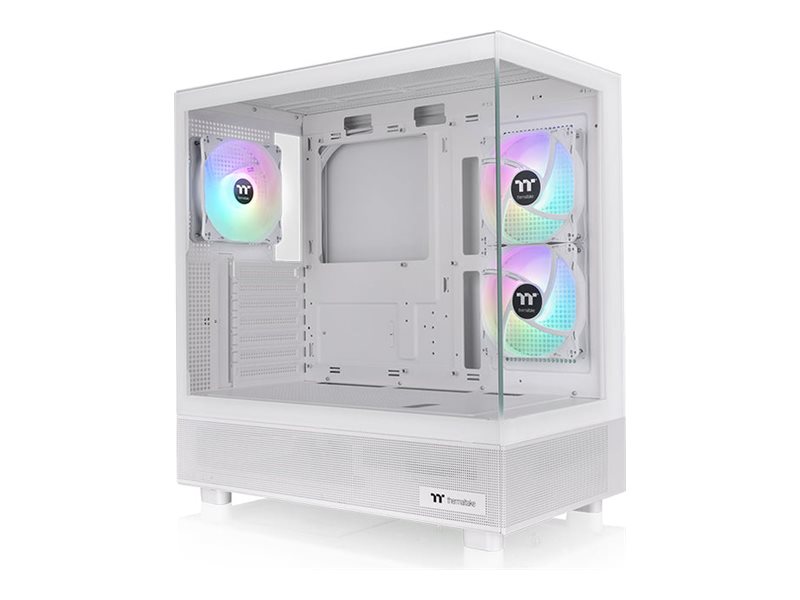 Thermaltake View 270 Plus Tg Argb Snow, Midi Tower, Pc, Weiß, Atx, Eatx, Micro Atx, Mini-Itx, Spcc, Gehärtetes Glas, Gaming