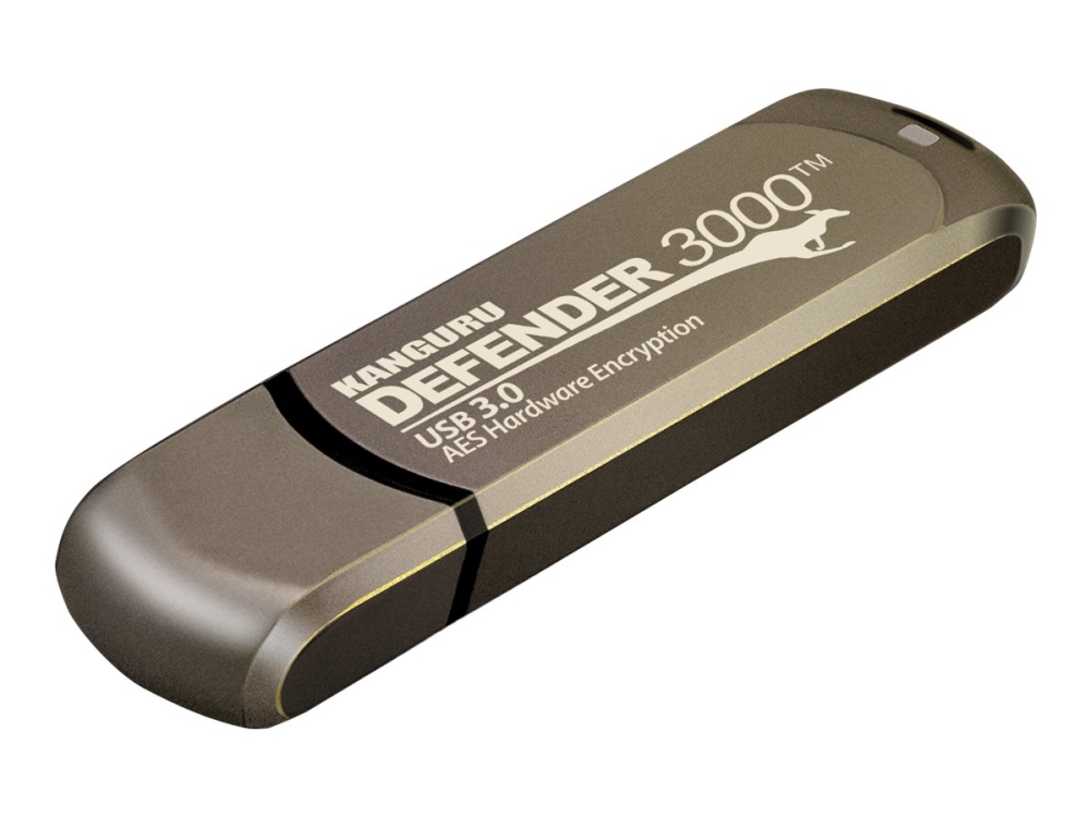 Kanguru Encrypted Defender 3000 - Usb Flashdrive - Krypteret - Fips 140-3 Level 3 - 64 Gb - Usb 3.2 Gen 1 - Taa-Kompatibel