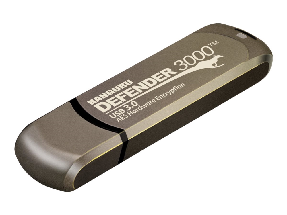 Kanguru Encrypted Defender 3000 - Usb Flashdrive - Krypteret - 32 Gb - Usb 3.2 Gen 1 - Fips 140-2 Level 3 - Taa-Kompatibel