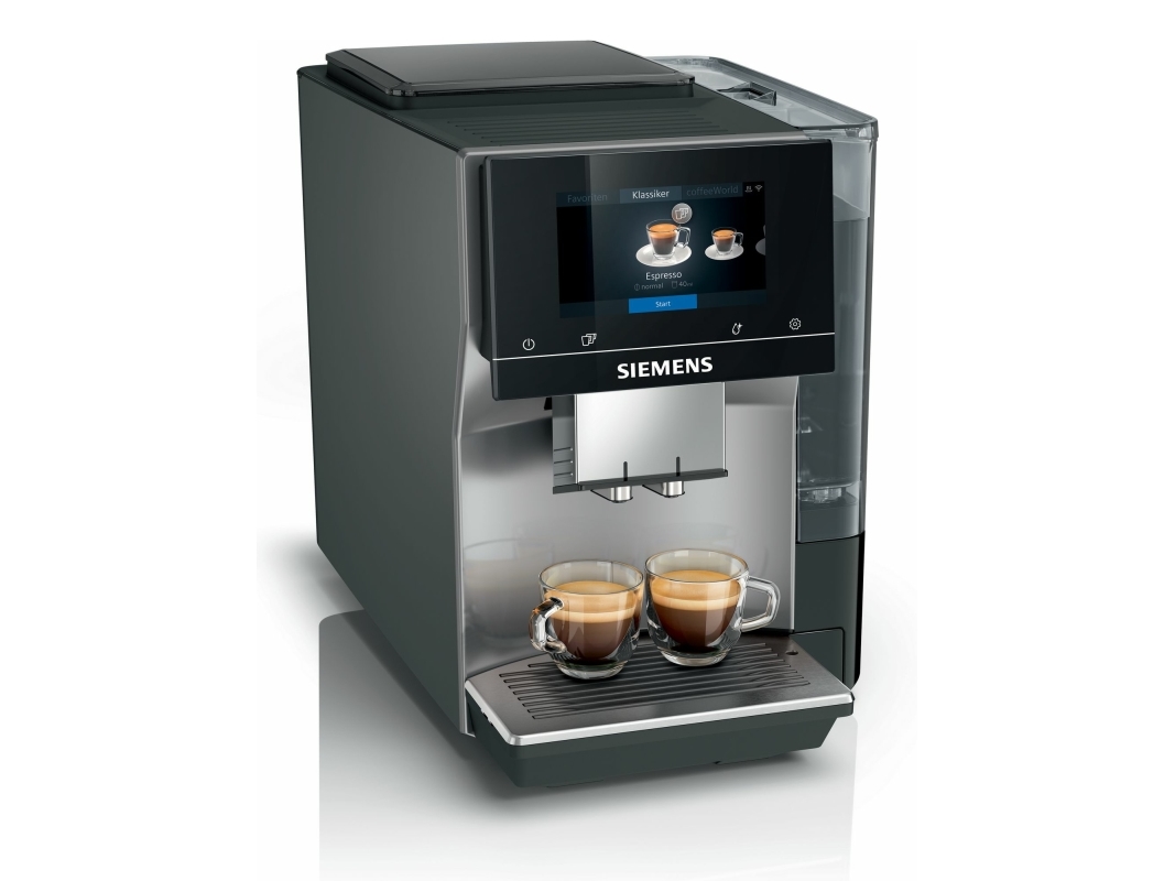 Siemens EQ.700 TP715D01, Espressomaskin, 2,4 l, Kaffebönor, Inbyggd kvarn, 1500 W, Grå